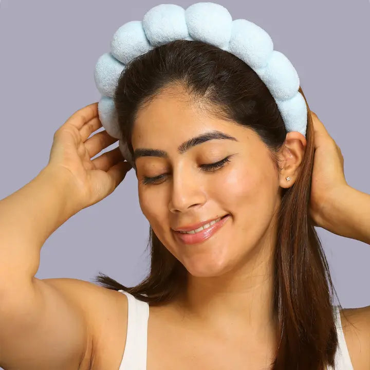 Bubble Skincare Headband For All Hair Types - Pink