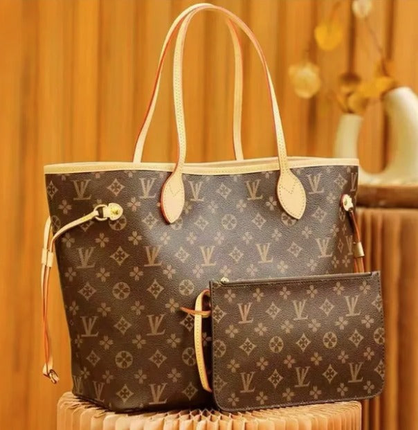 Neverfull Monogram Brown Tote