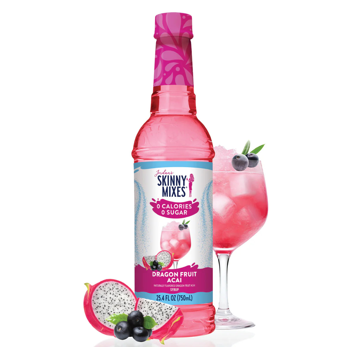 Sugar Free Skinny Drink Mix Dragon Fruit Acai Syrup