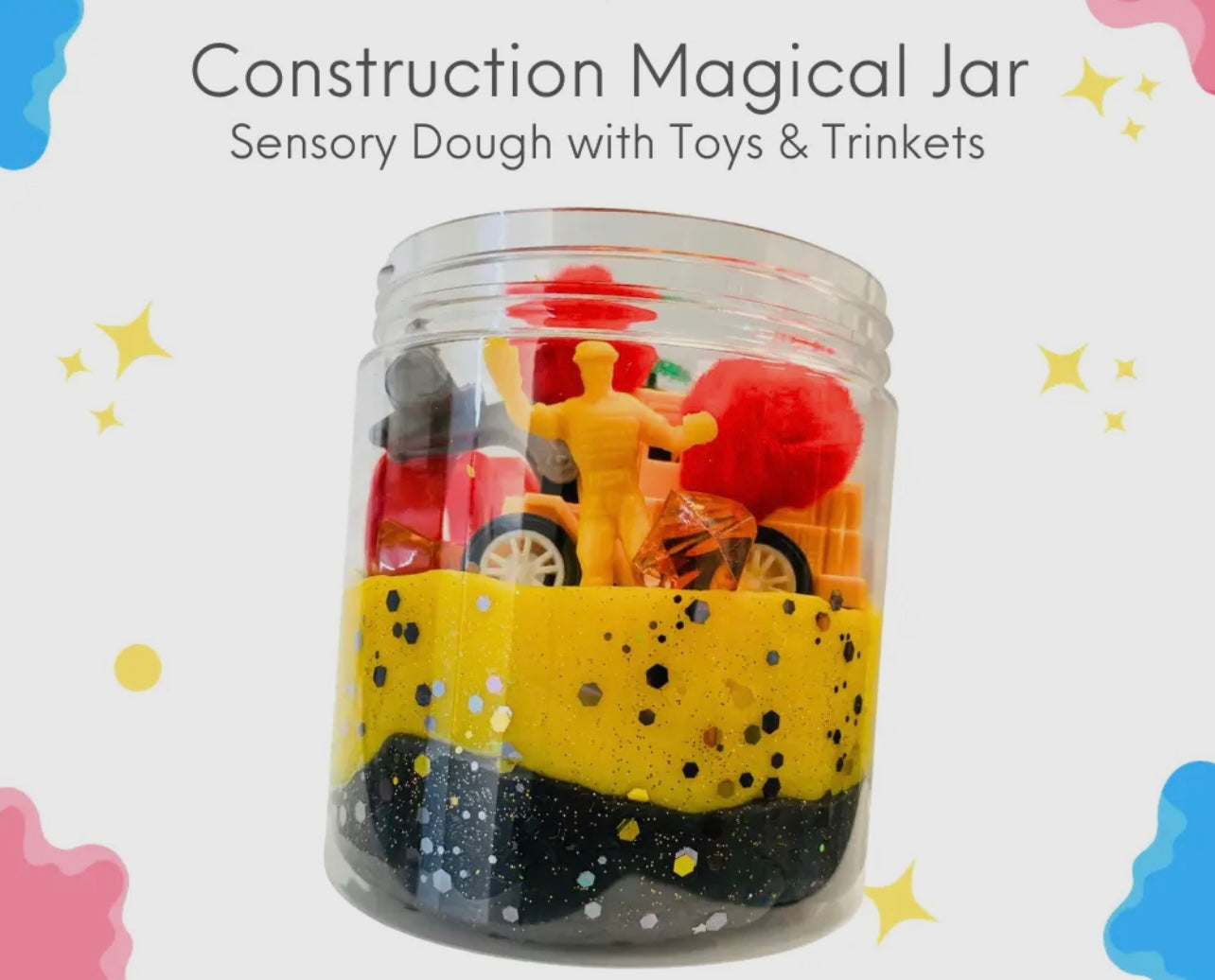 Construction Sensory Dough Jar