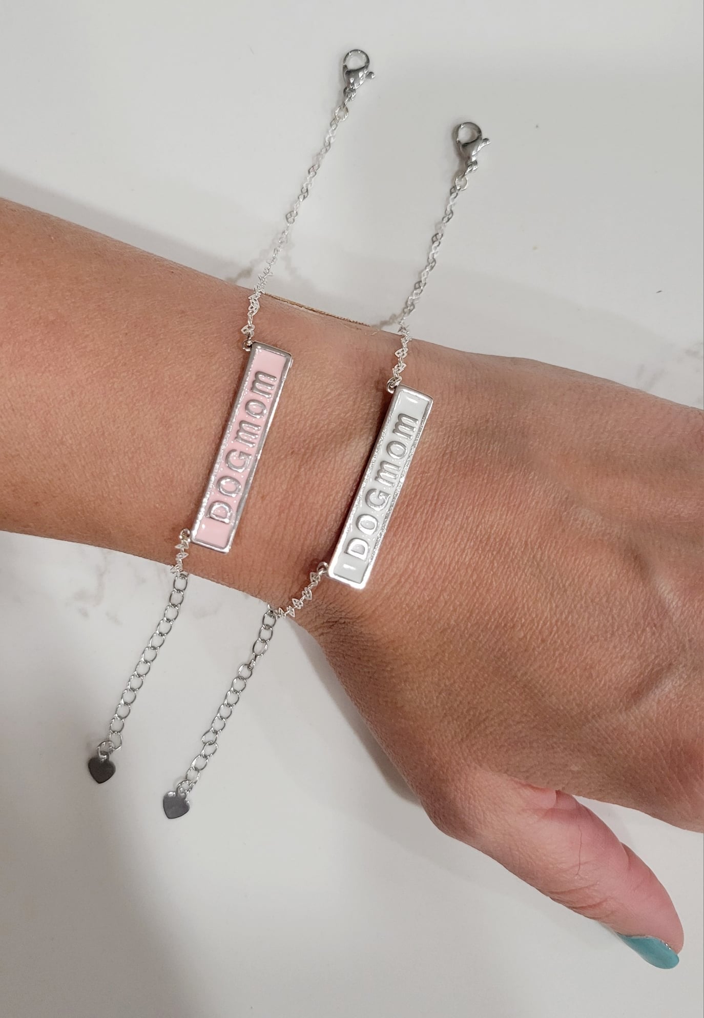 Dog Mom Bracelet (Pink)