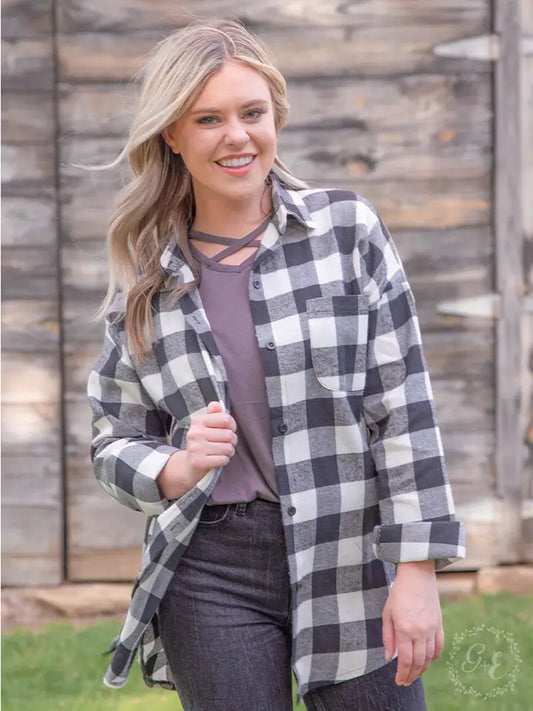 The Standard Plaid Flannel Black & White
