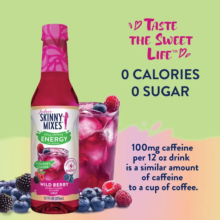Sugar Free Skinny Wild Berry Energy Syrup