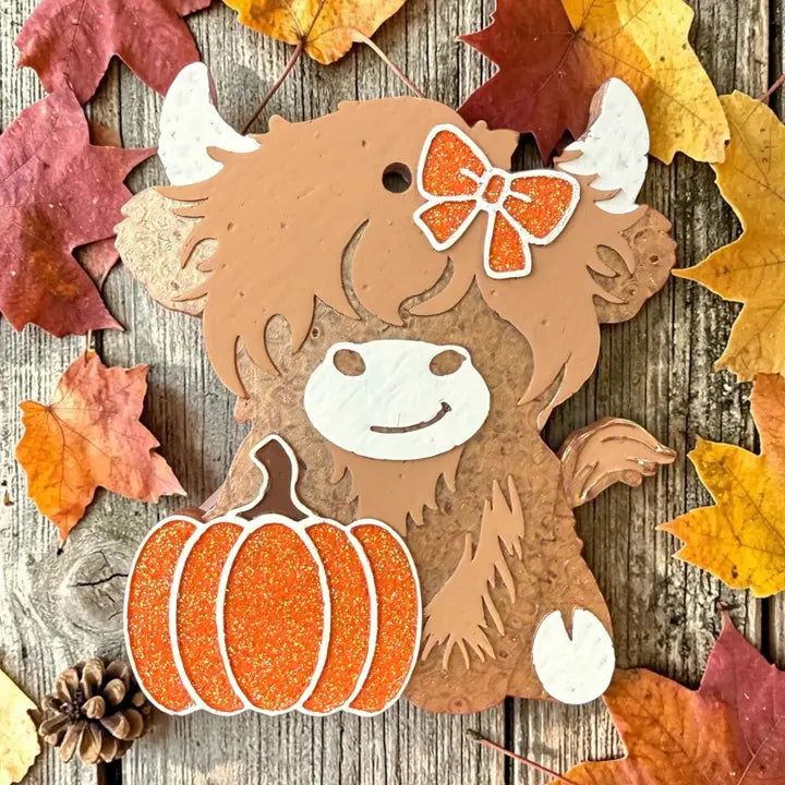 Pumpkin Patch Cow Freshie