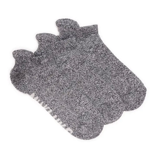 Muk Luks Women's 3 Pack Cotton Compression Ankle Socks