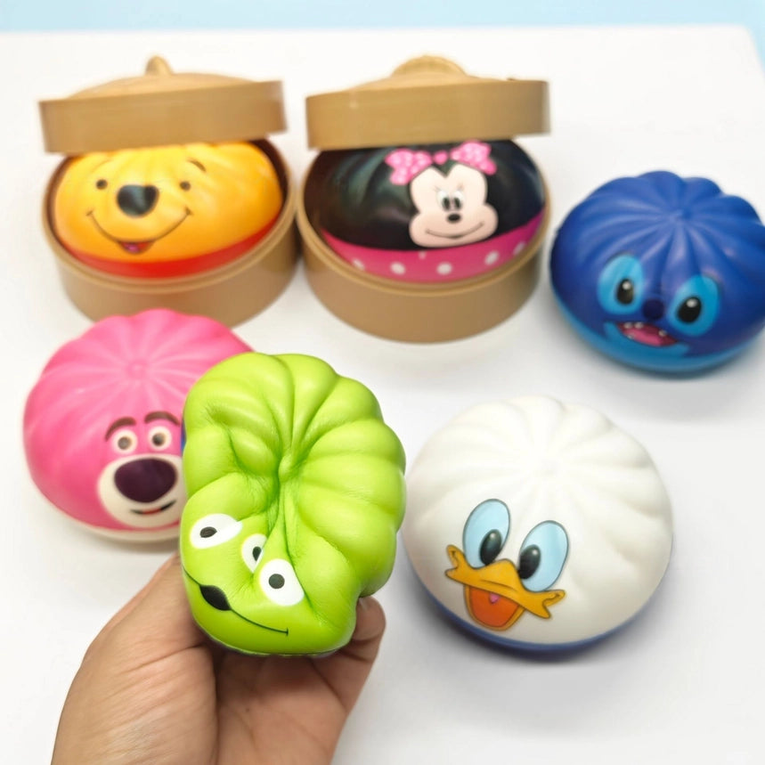 Cartoon Mystery Slow Rebound Squishy Bun