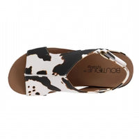 Corky Cow Print Smooth Wedge