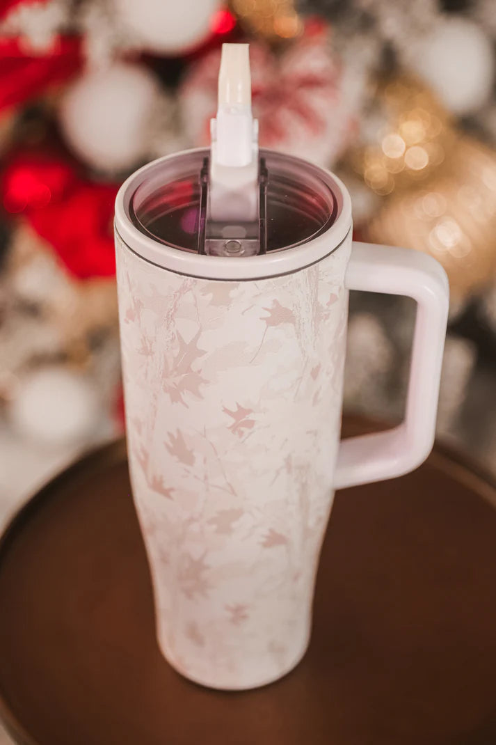 Camo Sleek Tumbler White